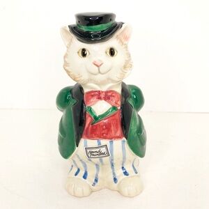 Fitz & Floyd Purrdinand ceramic hand painted 1990 vintage figurine